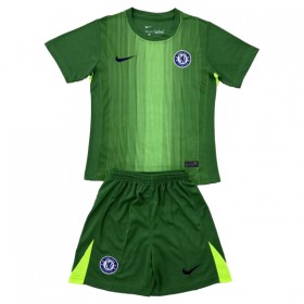 Günstige Fußballtrikots Chelsea Torwart Kinder 2025-26 Grüne Kurzarm